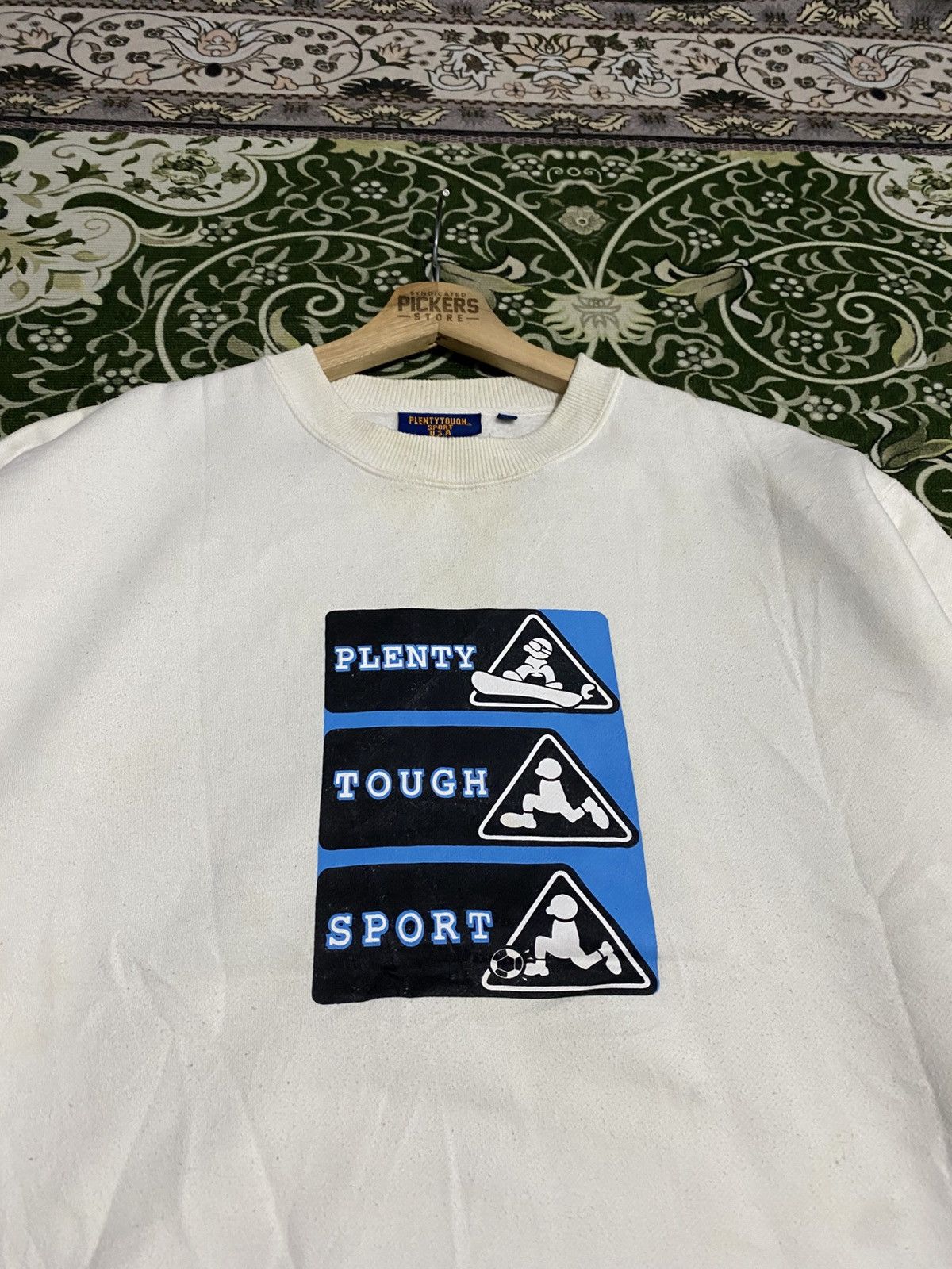 Vintage Vintage Plenty Tough Sport Usa Sweatshirt Pullover Biglogo Size US L / EU 52-54 / 3 - 3 Thumbnail