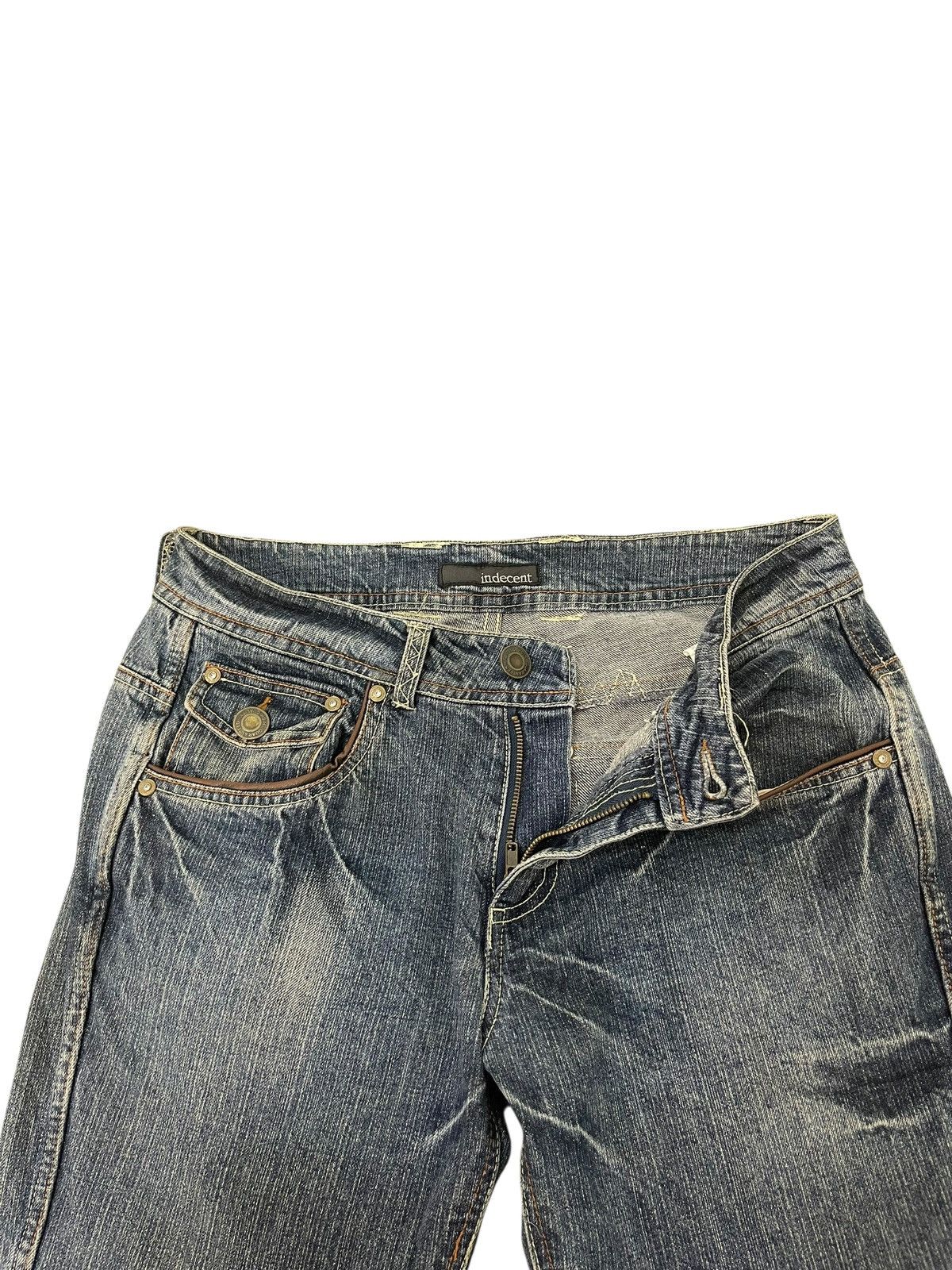 Japanese Brand Flare Jeans Indecent Denim Boot Cut 2🟦2 Size US 31 - 10 Thumbnail
