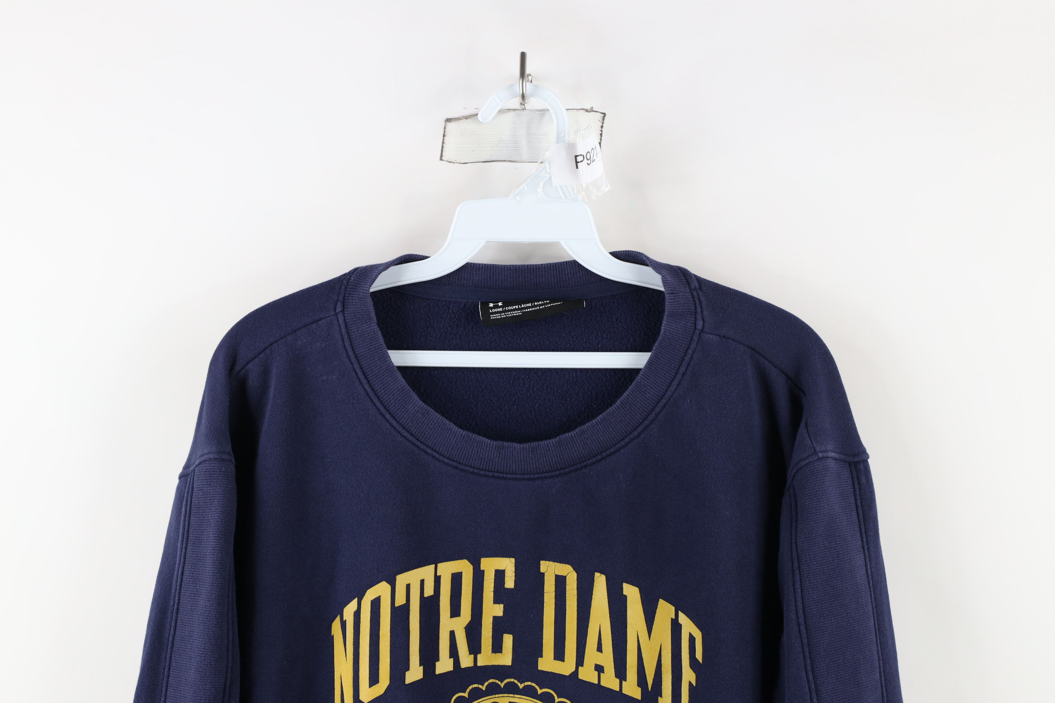 Under Armour × Vintage Under Armour Notre Dame University Crewneck Sweatshirt Size L / US 10 / IT 46 - 2 Thumbnail