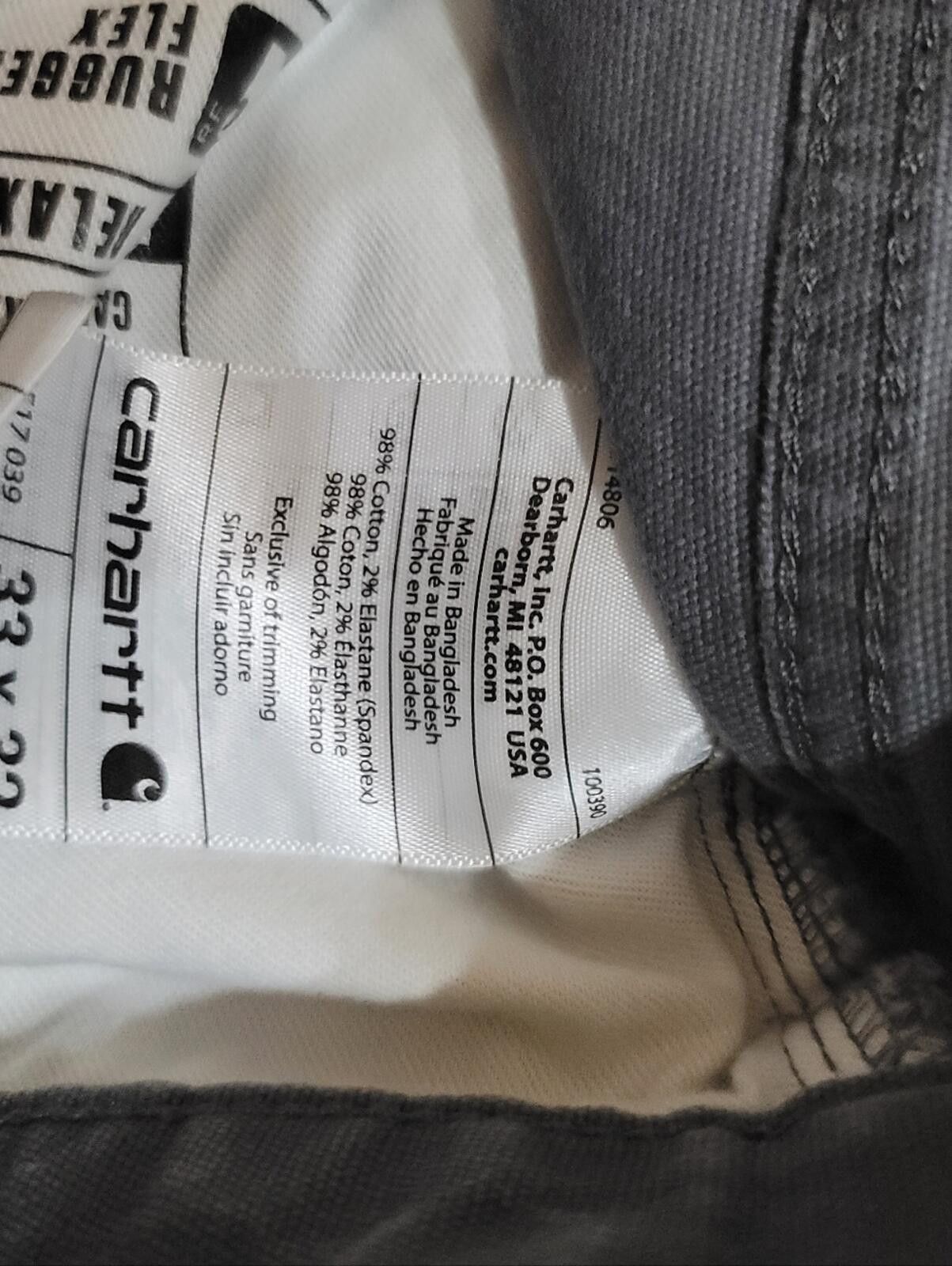 Carhartt Carhartt Rugged Flex Workwear Pant Tailored 33x25.5" Size US 33 - 7 Thumbnail