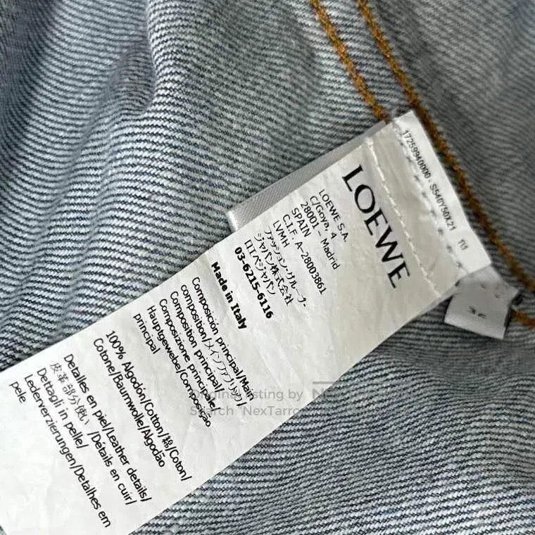 Loewe Loewe Leather Patch Logo Two-Tone Sleeve Denim Jacket Size XS / US 0-2 / IT 36-38 - 6 Thumbnail