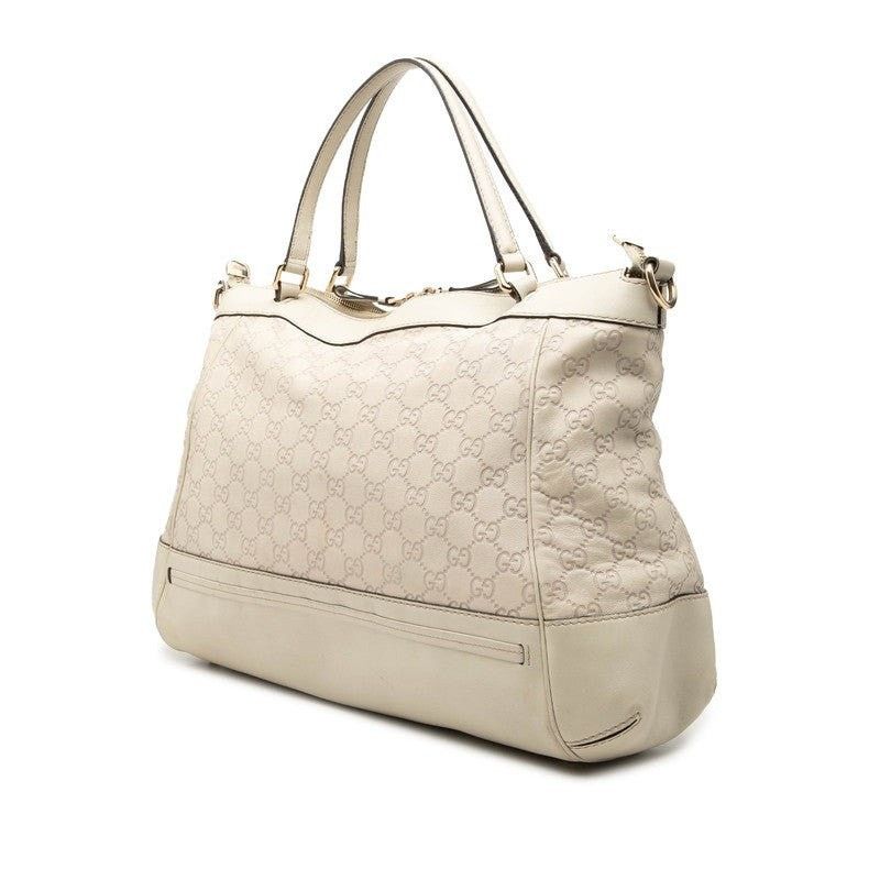 Gucci Gucci Guccissima Interlocking G Mayfair Tote Beige Size ONE SIZE - 5 Thumbnail