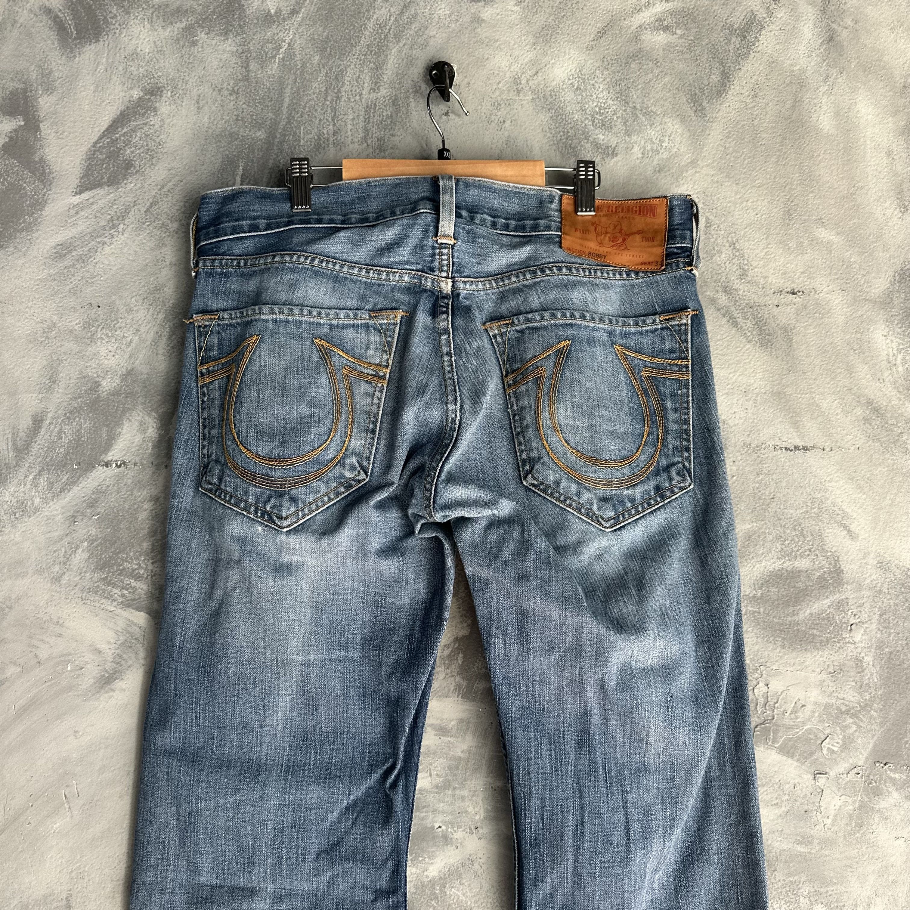 True Religion True Religion Bobby Super T Jeans Mens 32x32 Thick Stitch Size US 32 / EU 48 - 3 Thumbnail