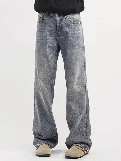 Japanese Brand VIBE Vintage light blue washed baggy wash jeans Size US 32 / EU 48 - 3 Thumbnail