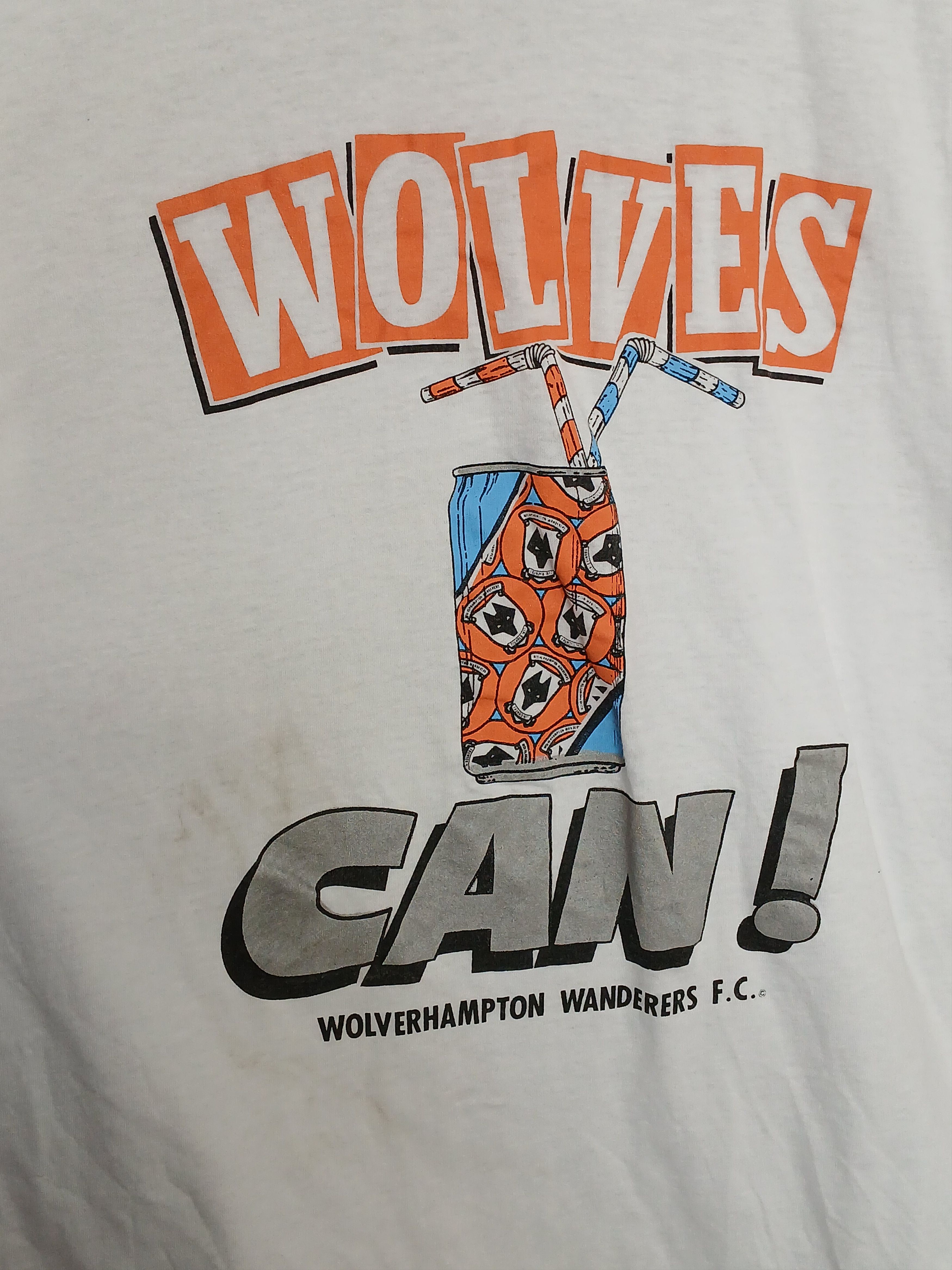 Vintage Vintage Wolverhampton Wanderers Football T-Shirt Size US L / EU 52-54 / 3 - 3 Thumbnail