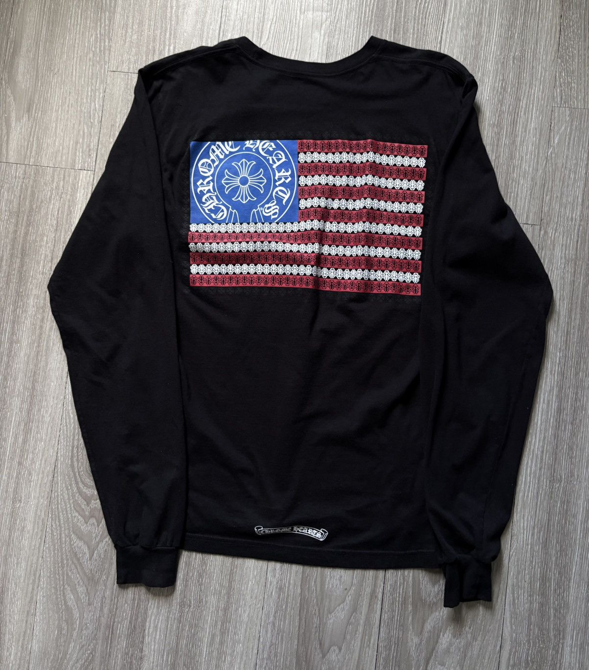 Chrome Hearts Chrome Hearts USA American Flag Thermal Longsleeve