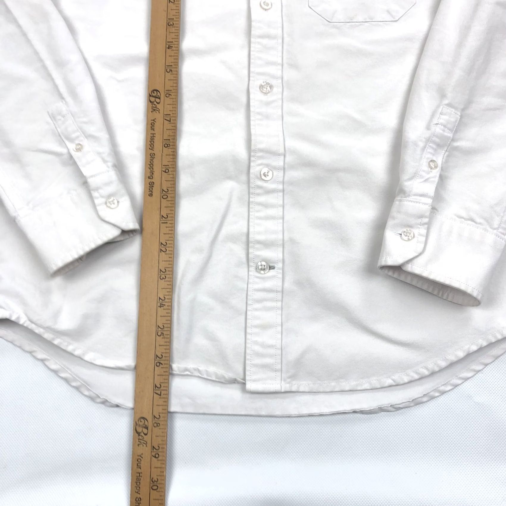 Vintage Mack Weldon Men's White Oxford Cloth Button Down Shirt Medium Cotton Blend OCBD Size US M / EU 48-50 / 2 - 4 Thumbnail