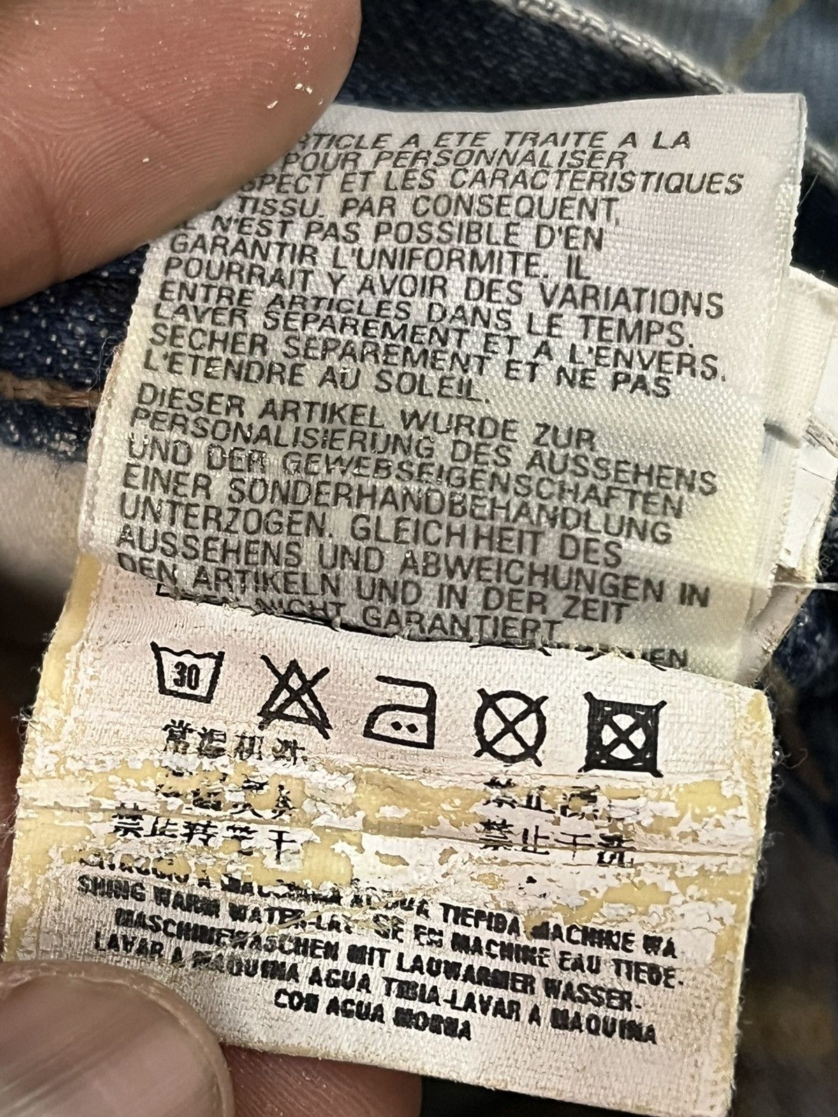 Replay VINTAGE REPLAY BAGGY JEANS MINOR DISTRESSED Size US 34 / EU 50 - 16 Thumbnail