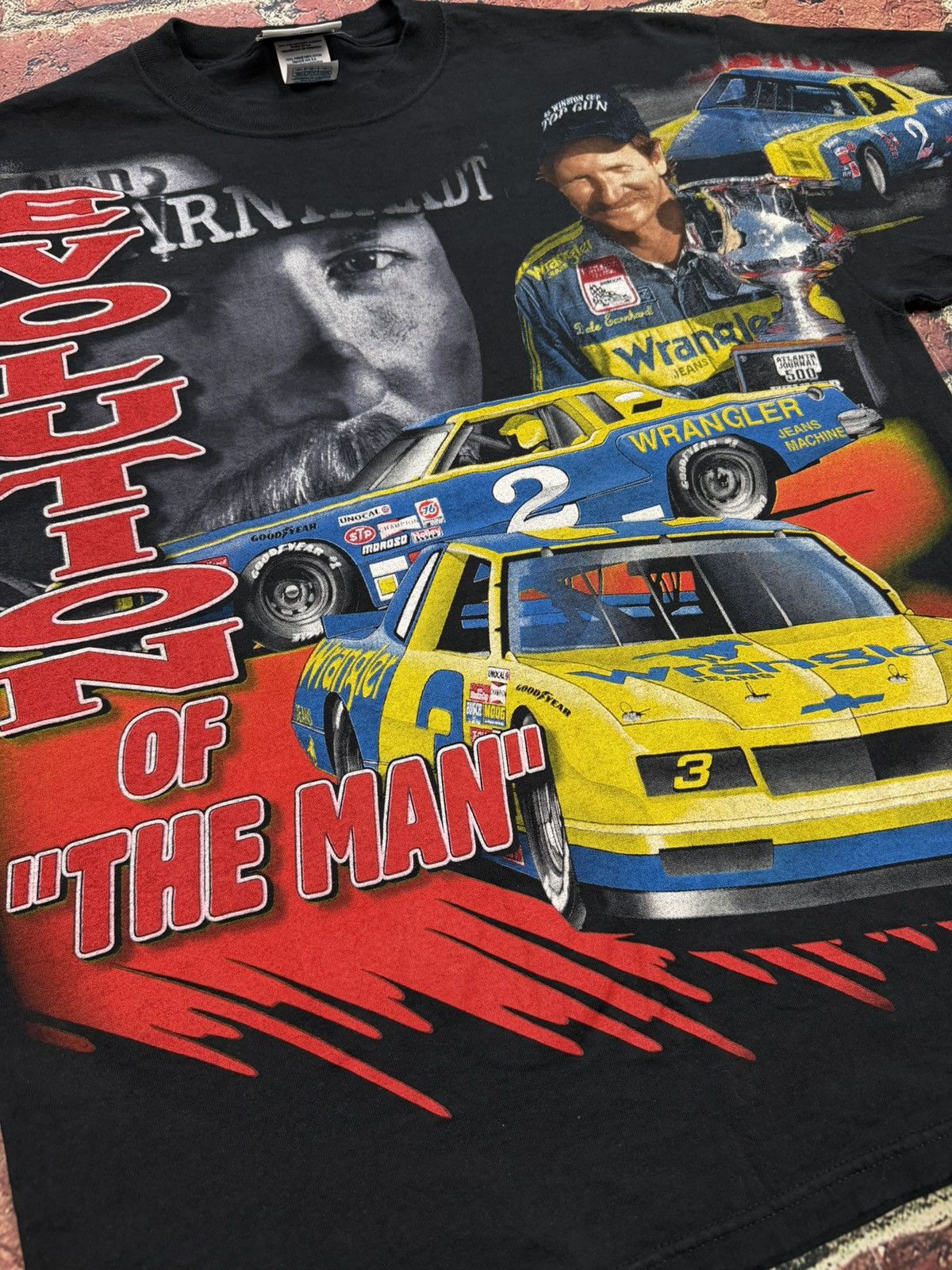Chase Authentics Vintage Dale Earnhardt Tee Evolution Of The Man AOP Nascar Size US L / EU 52-54 / 3 - 7 Thumbnail