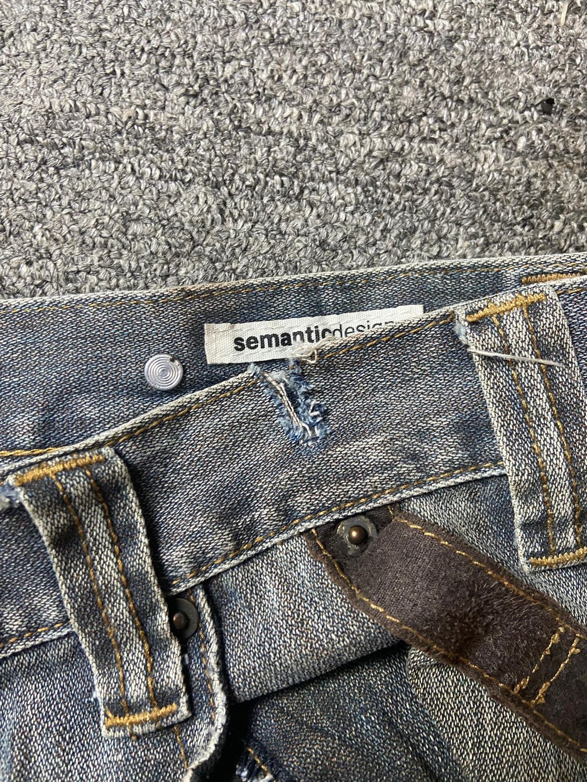 semanticdesign Semantic Design Distressed Denim Flare Jeans (151) Size US 33 - 7 Thumbnail