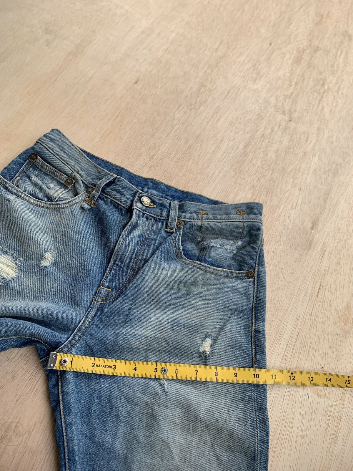 R13 R13 Made In Italy Distressed Denim Size 26" / US 2 / IT 38 - 10 Thumbnail