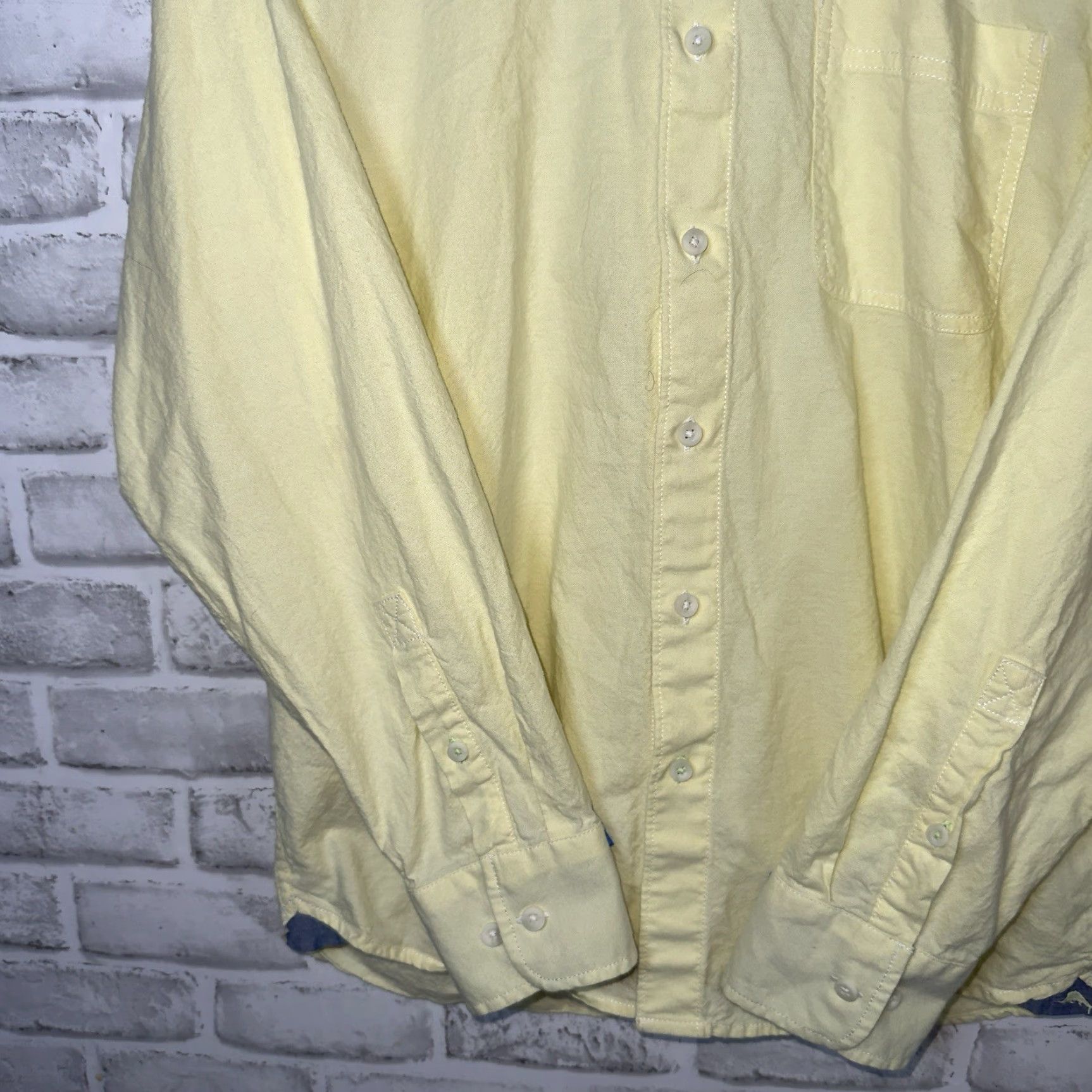 Tommy Bahama Tommy Bahama Shirt Mens L Yellow Cotton Blend Long Sleeve Button-Down Shirt Size US L / EU 52-54 / 3 - 3 Thumbnail