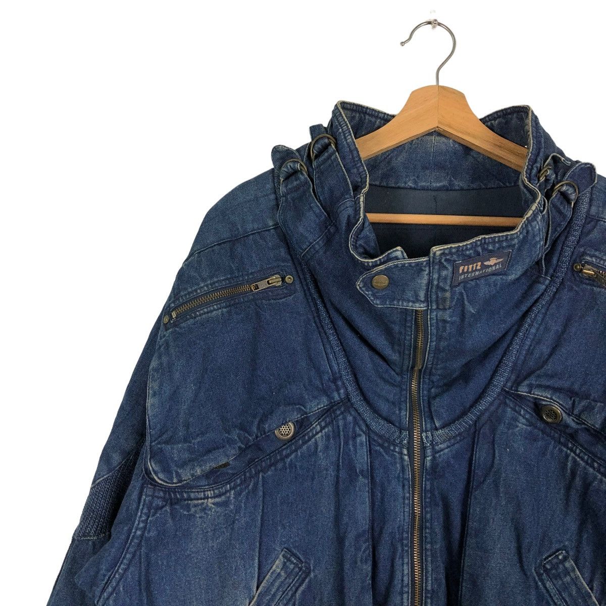 Hysteric Glamour 🔥Bondage Parachute Denim Bomber Jacket Fittz Japan Made Size US M / EU 48-50 / 2 - 5 Thumbnail
