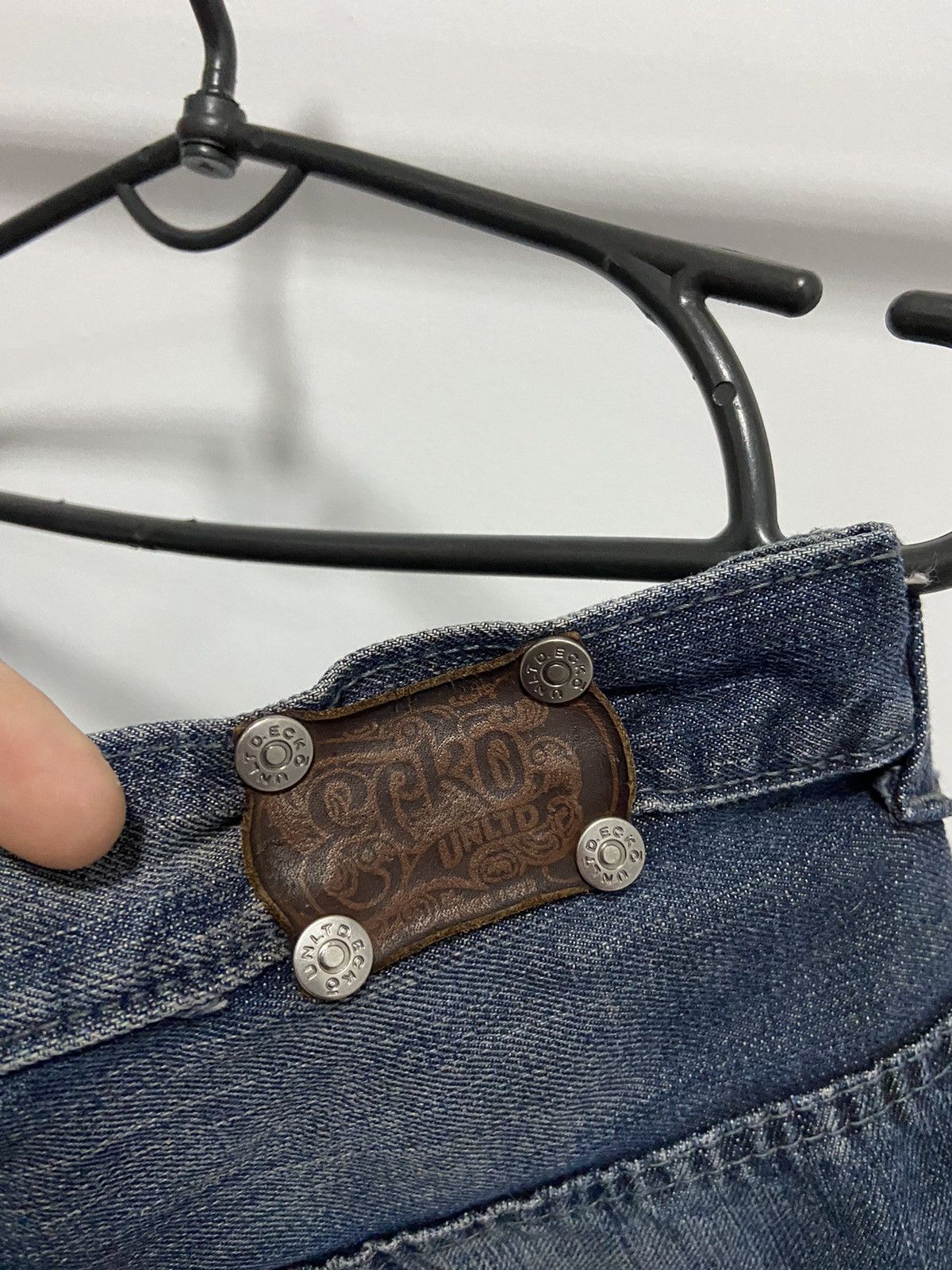 Ecko Unltd. × Vintage Ecko Unltd. Vintage denim pants jeans skate pocket big logo Size US 36 / EU 52 - 7 Thumbnail