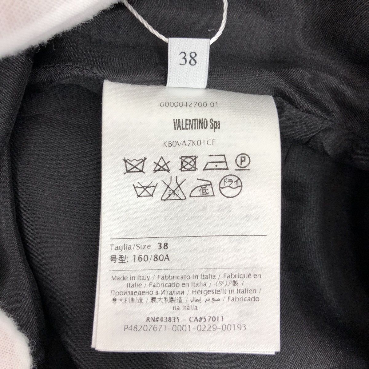 Valentino Valentino Black Wool Crew Neck Short Sleeve Dress K26WX Size M / US 6-8 / IT 42-44 - 7 Thumbnail