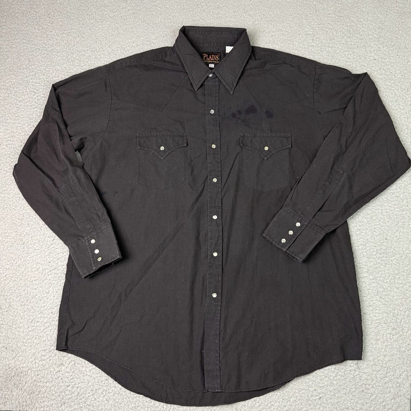Vintage VINTAGE Ely Plains Shirt Mens XL Black Pearl Snap Cowboy Rockabilly Size US XL / EU 56 / 4 - 2 Thumbnail