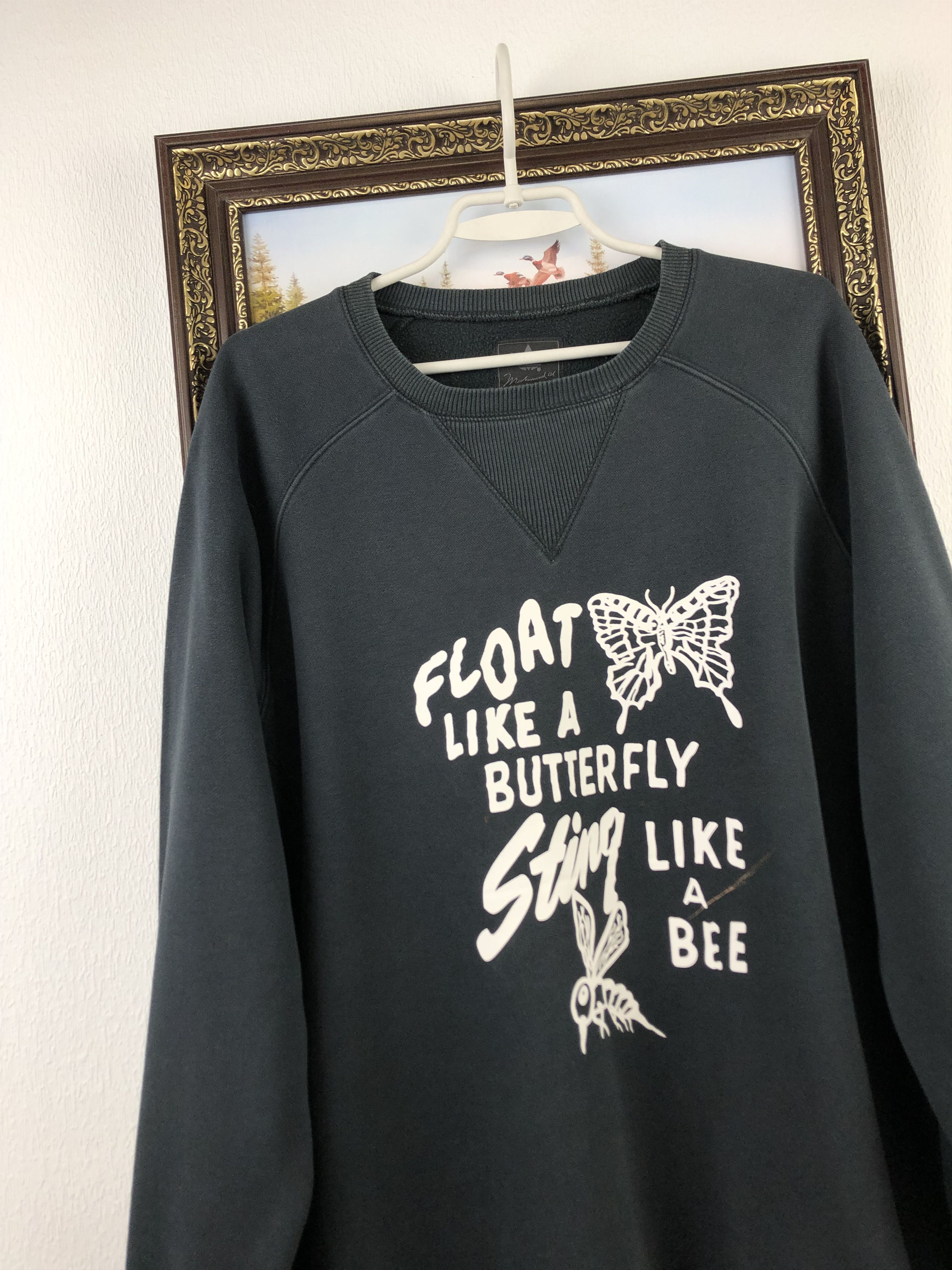 Adidas Vintage Muhammad Ali Float Like A Butterfly Sweatshirt Size US XL / EU 56 / 4 - 3 Thumbnail