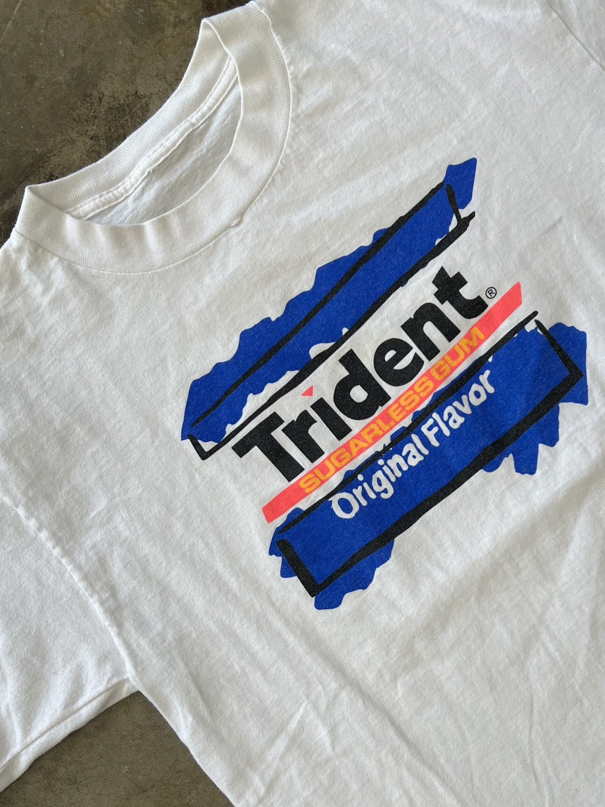Vintage Vintage 90s MTV Trident Gum Promo Tee Single Stitch Large Size US L / EU 52-54 / 3 - 4 Thumbnail