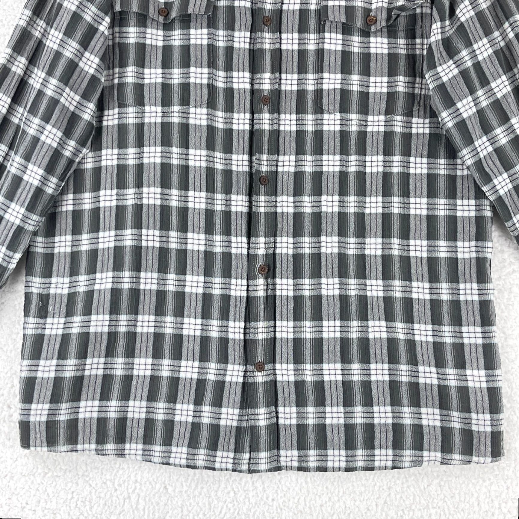 Patagonia Patagonia Steersman Button-Up Shirt Mens XL Gray Plaid Long Sleeve Casual Size US XL / EU 56 / 4 - 5 Thumbnail