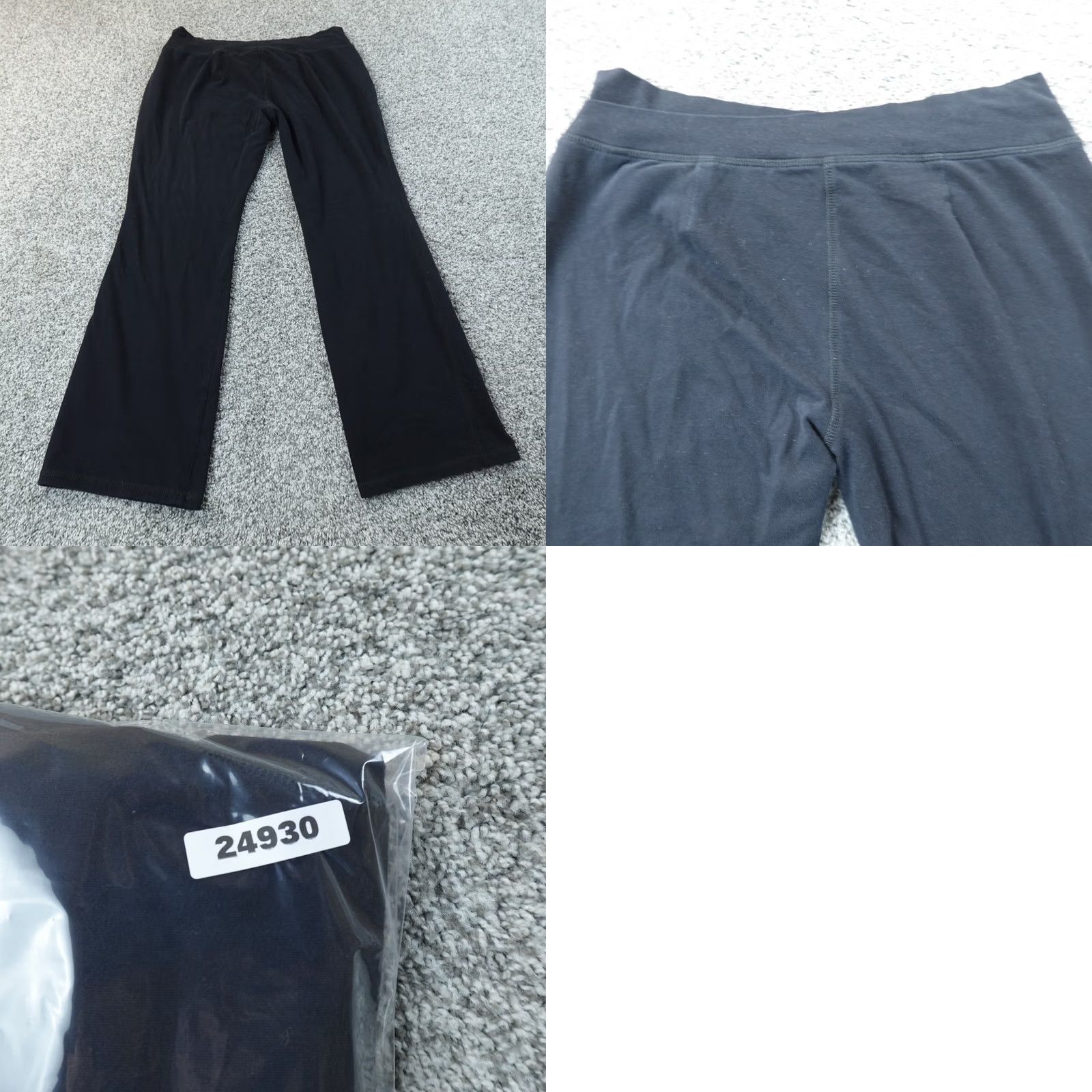 Eileen Fisher Eileen Fisher Pants Womens PL Black Pull On Low Rise Boot Flare Comfort Stretch Size 36" / US 14 / IT 50 - 8 Thumbnail