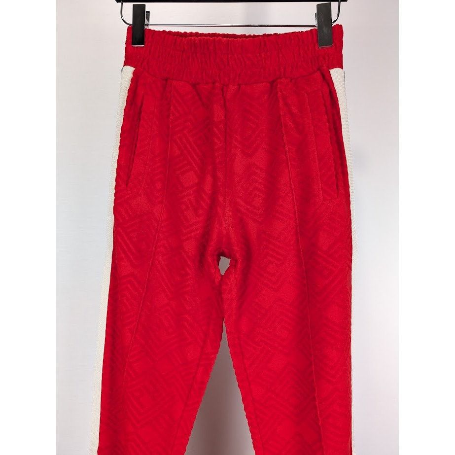 Palm Angels o1rshd1 Terry Track Pant in Red Off White Size US 30 / EU 46 - 9 Thumbnail