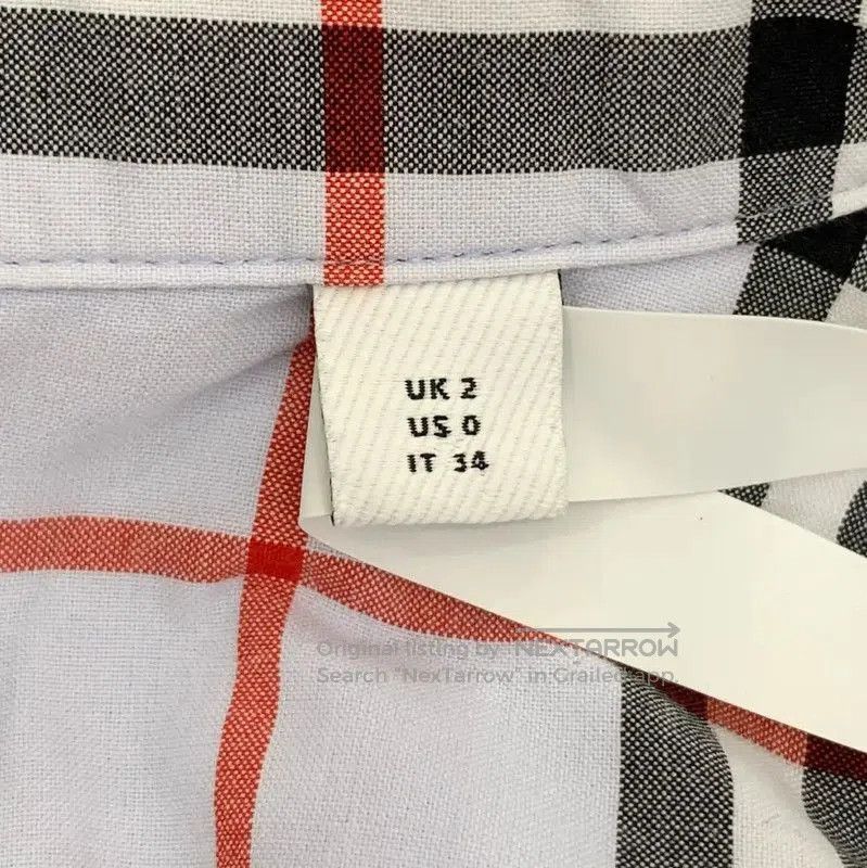 Burberry Burberry Blue Cotton Check Shirt for Women. Size XXS / US 00 / IT 34 - 6 Thumbnail