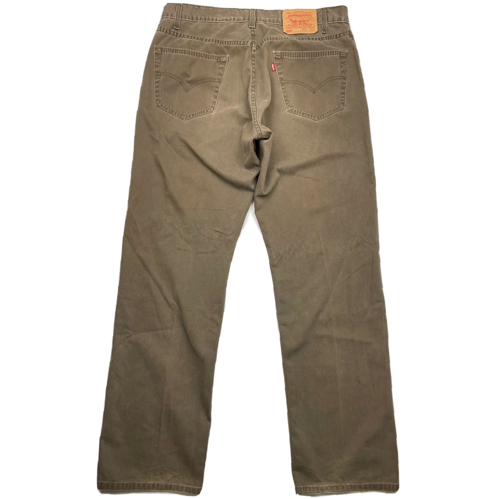 Levi's VINTAGE Levi's 505 Straight Leg Regular Fit Jeans Brown 34x32 Mens Men's 90s Size US 34 / EU 50 - 3 Thumbnail