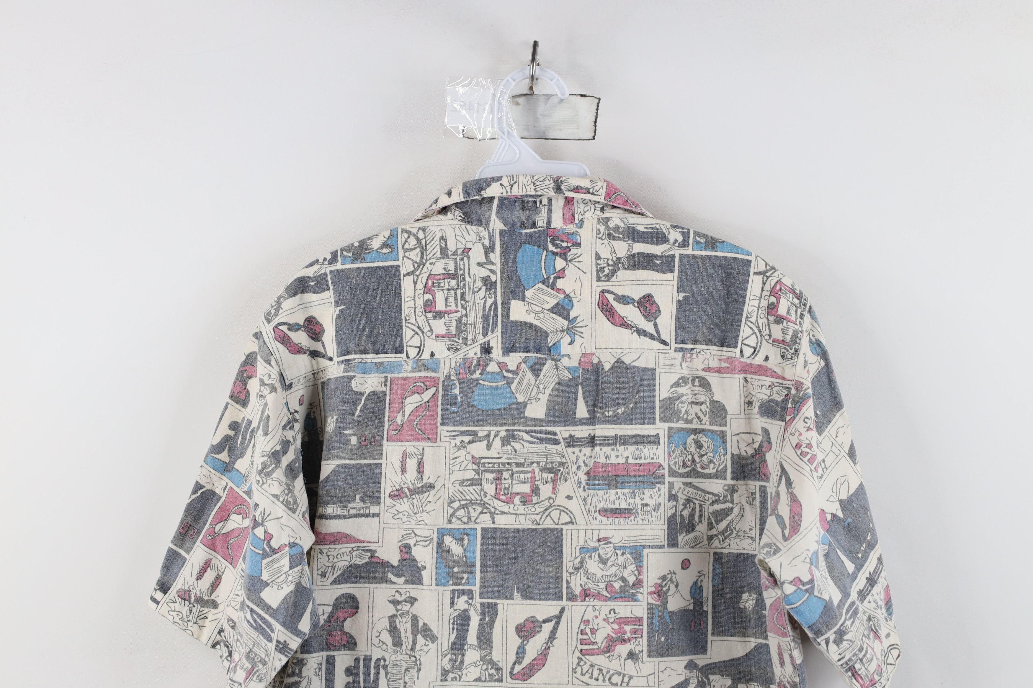 Vintage Vintage 90s Streetwear All Over Print Camp Button Shirt Size S / US 4 / IT 40 - 13 Thumbnail