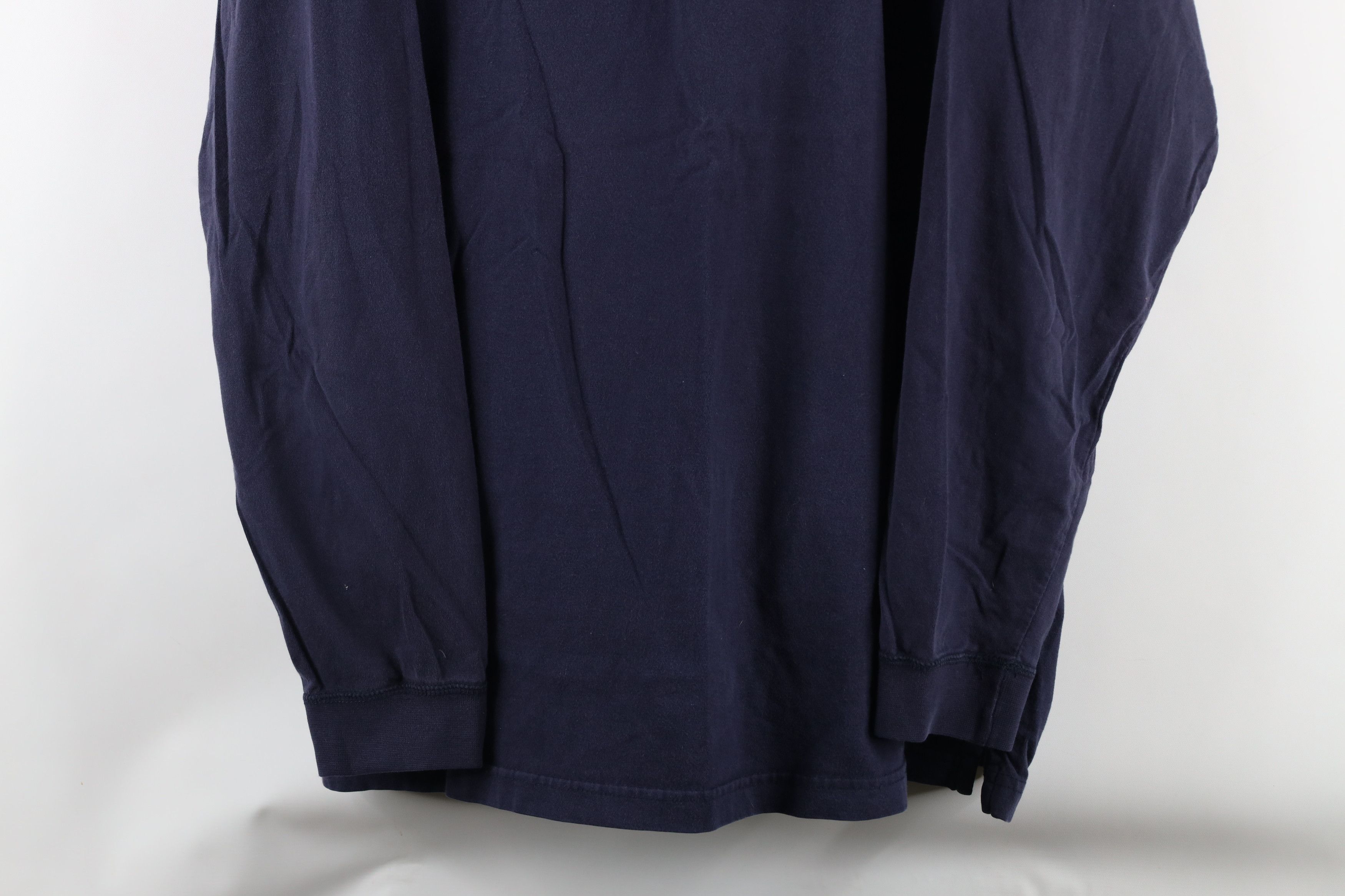 Vintage Vintage 90s Streetwear Long Sleeve Henley T-Shirt Blue Size US XL / EU 56 / 4 - 3 Thumbnail