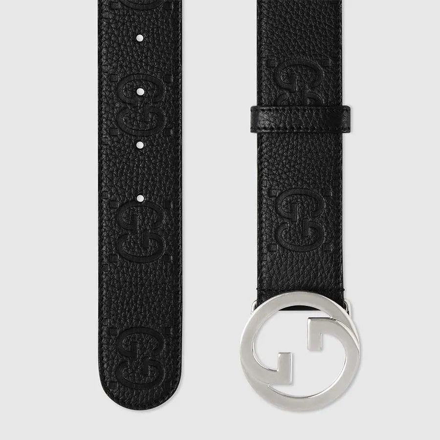 Gucci o1mt1gz0325 Size: 85 / Blondie Wide Belt in Black Size 32 - 5 Thumbnail