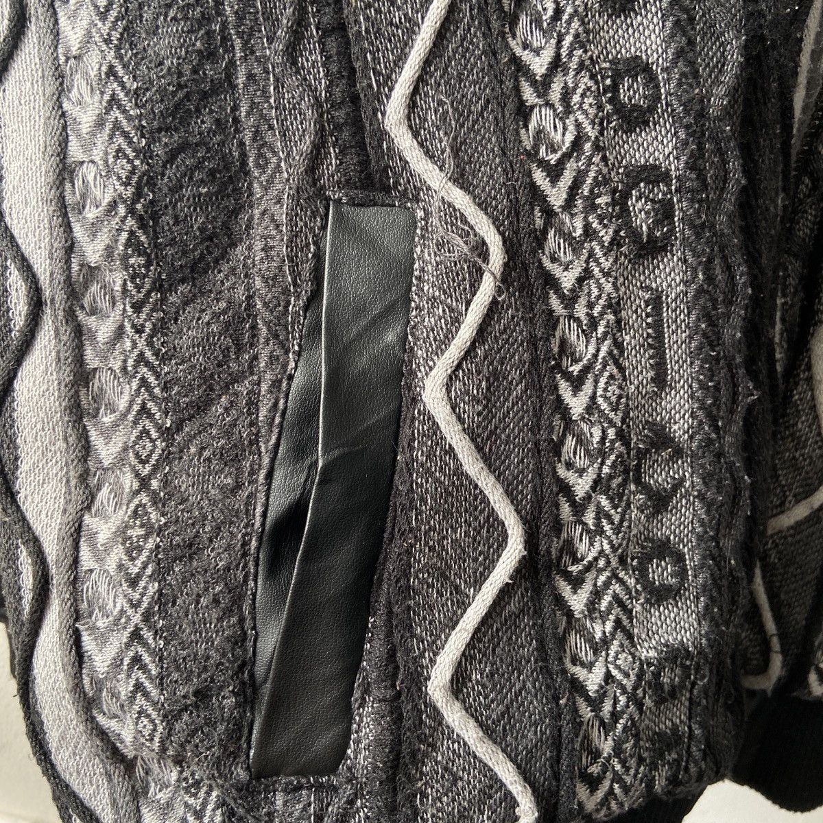 Coogi × Vintage Vintage Coogi Sweater Leather Jacket Size US XXL / EU 58 / 5 - 7 Thumbnail