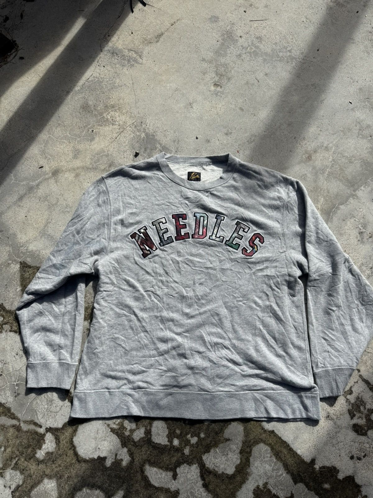 Needles × Nepenthes Needle Logo Block Sweatshirt Size US XL / EU 56 / 4 - 1 Thumbnail