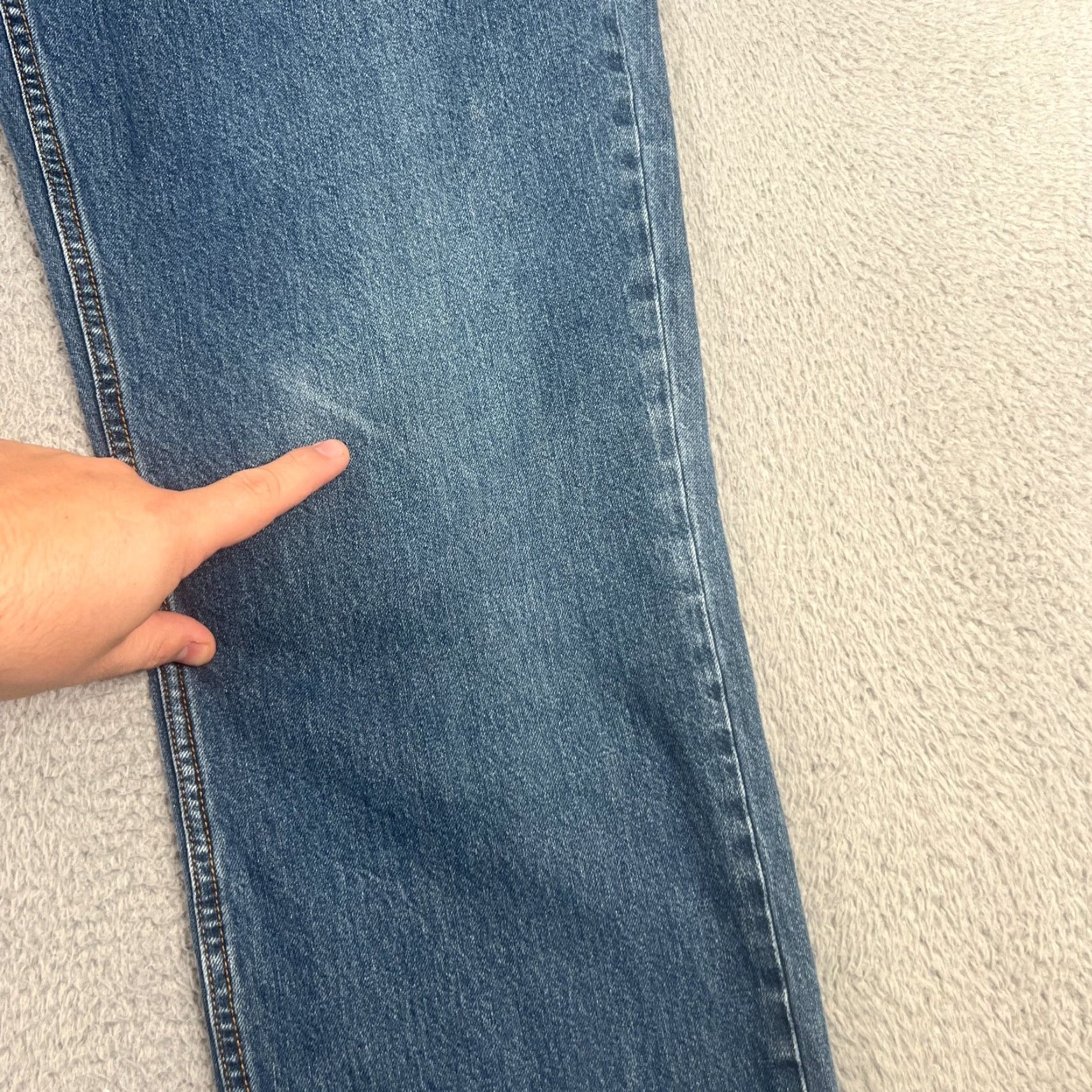 Duluth Trading Company DULUTH Trading Jeans Men 36x34 Mid Rise Straight Leg 5-Pocket Denim Blue American Casual Size US 36 / EU 52 - 2 Thumbnail