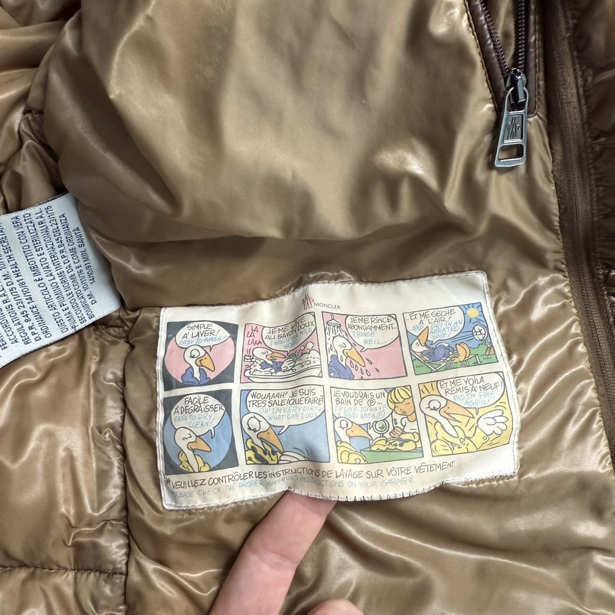 Moncler Moncler Zin Men’s Down Puffer Jacket Size 2 (S/M) Brown Size US S / EU 44-46 / 1 - 8 Thumbnail