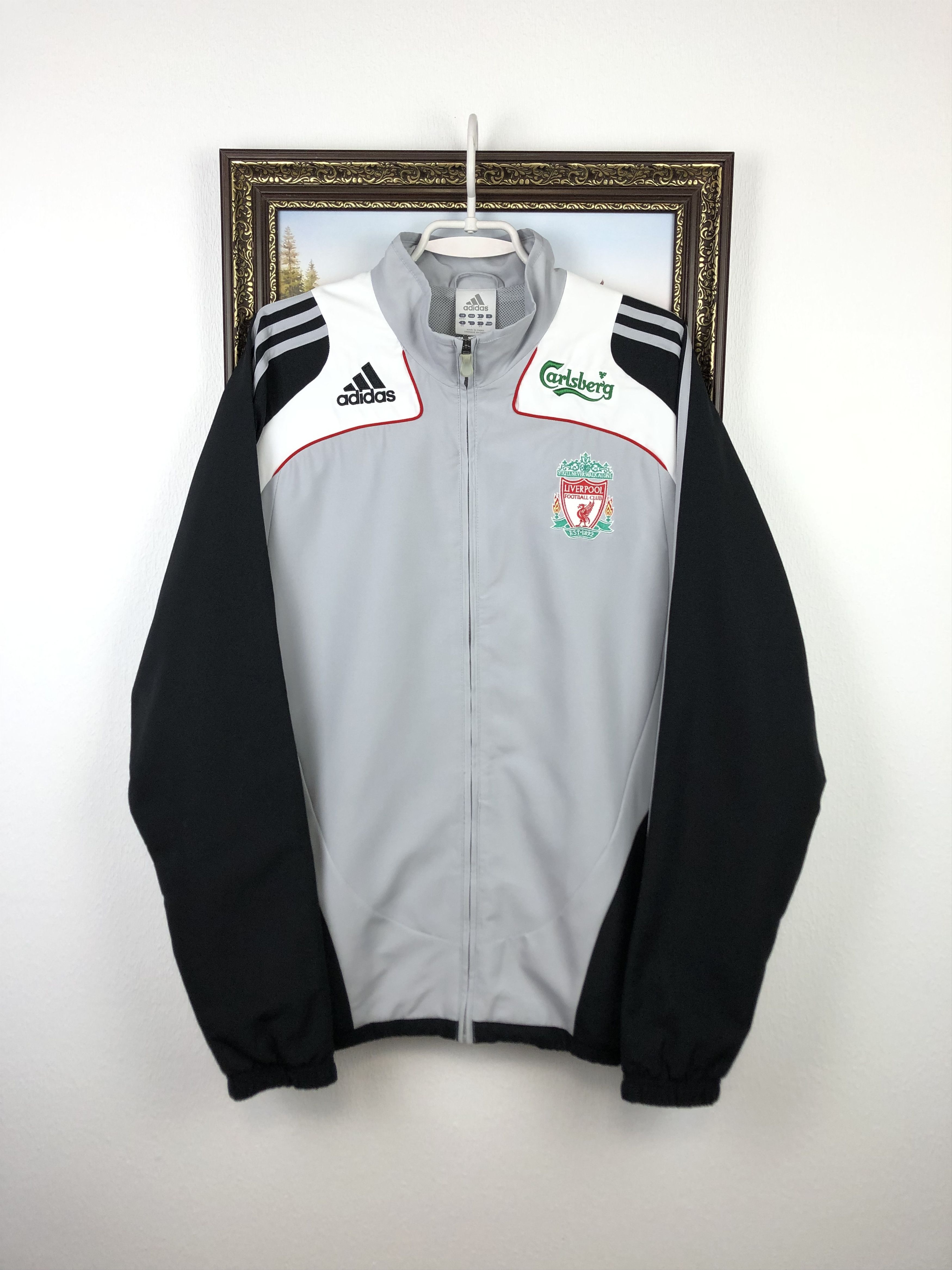Adidas Vintage Adidas Liverpool Football Jacket Soccer Track Top Size US L / EU 52-54 / 3 - 1 Thumbnail