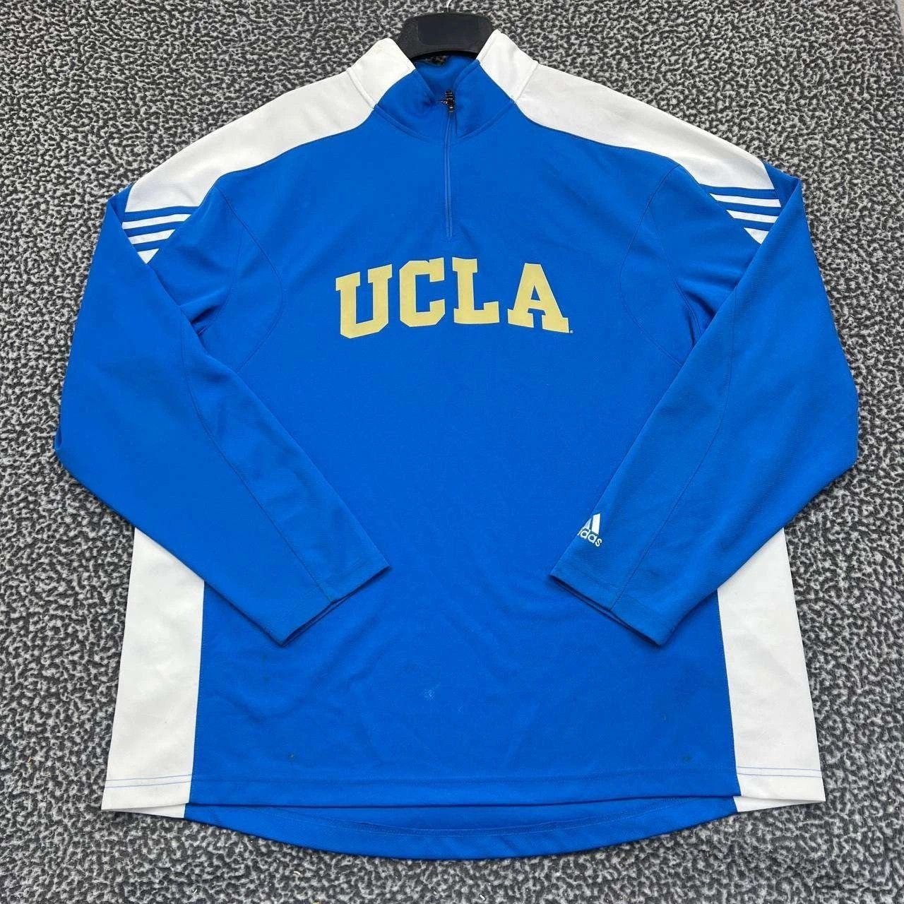 Adidas UCLA Bruins Shirt Men XL Climalite Pullover Quarter Zip Size US XL / EU 56 / 4 - 1 Thumbnail