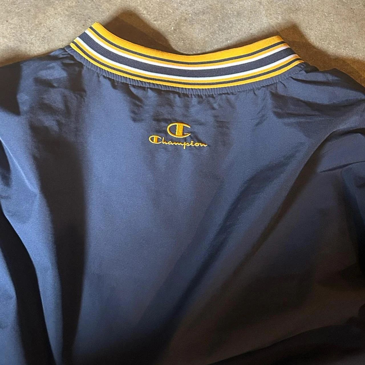 Champion Vintage Navy and yellow Champion US Navy windbreaker Size US XL / EU 56 / 4 - 4 Thumbnail
