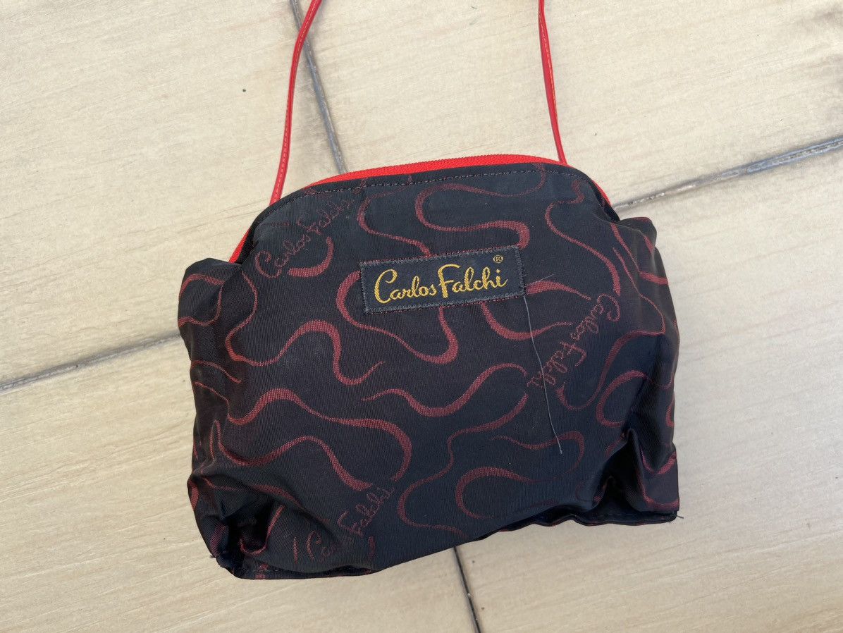 Leather Vintage Carlos Falchi Embroidery Patchwork Leather Bag Size ONE SIZE - 21 Thumbnail