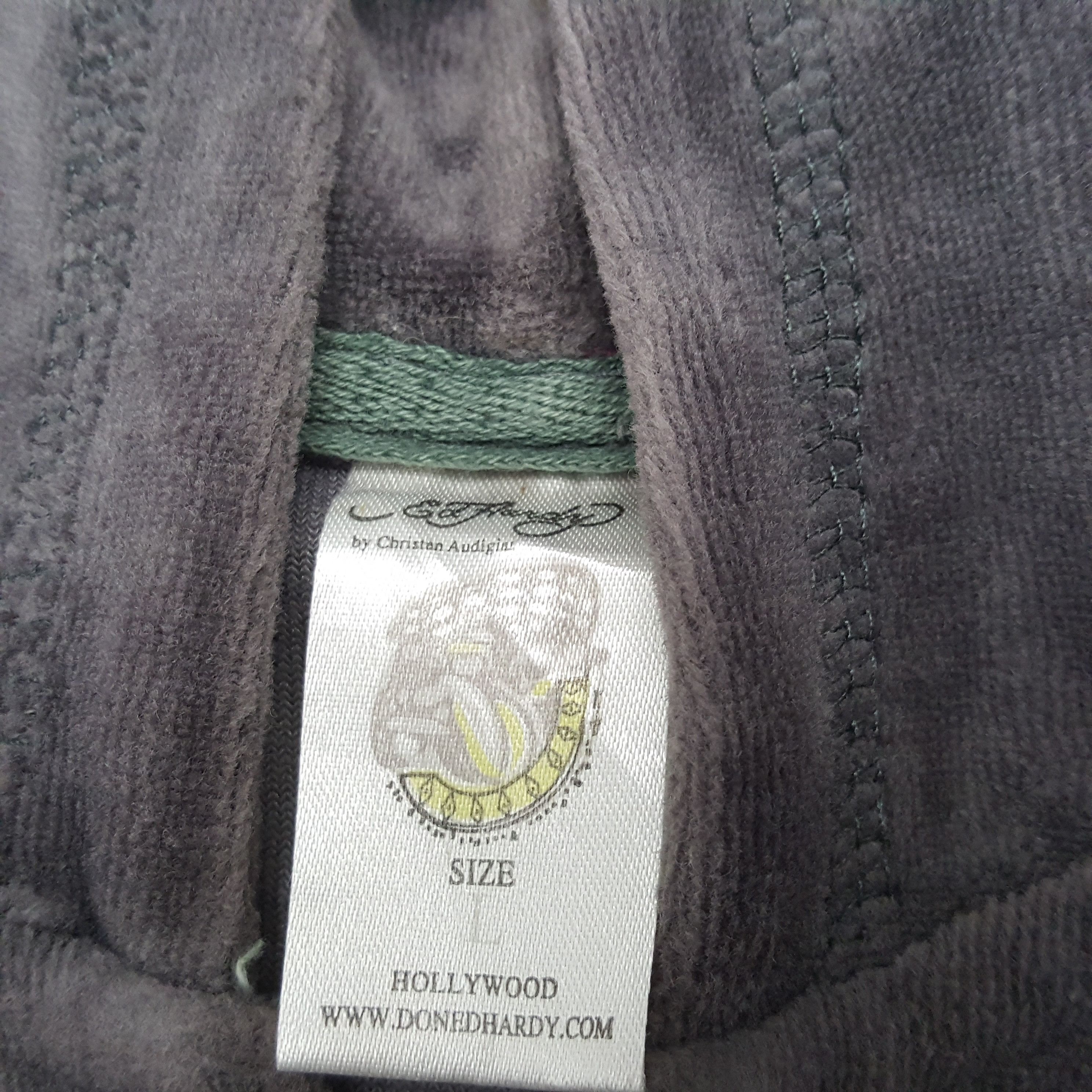Christian Audigier × Ed Hardy × Vintage ED HARDY Flowers Design Fashion Style Zipper Hoodies Size US XS / EU 42 / 0 - 10 Thumbnail