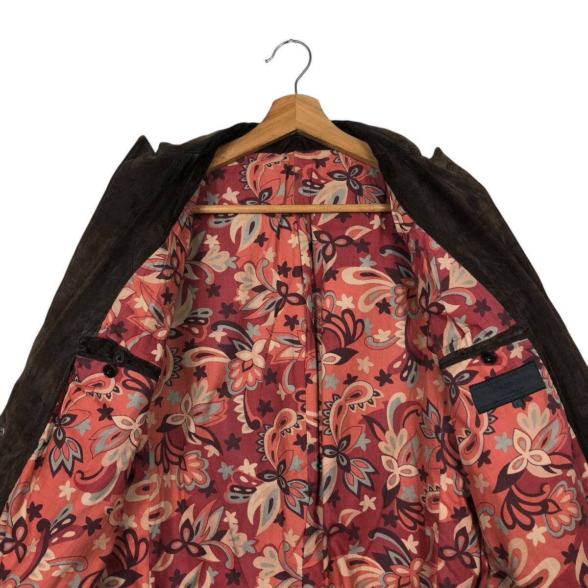 Japanese Brand 🔥VINTAGE LEATHER JACKET TAKATO BLANKET NATIVE FLORAL Size US L / EU 52-54 / 3 - 16 Thumbnail