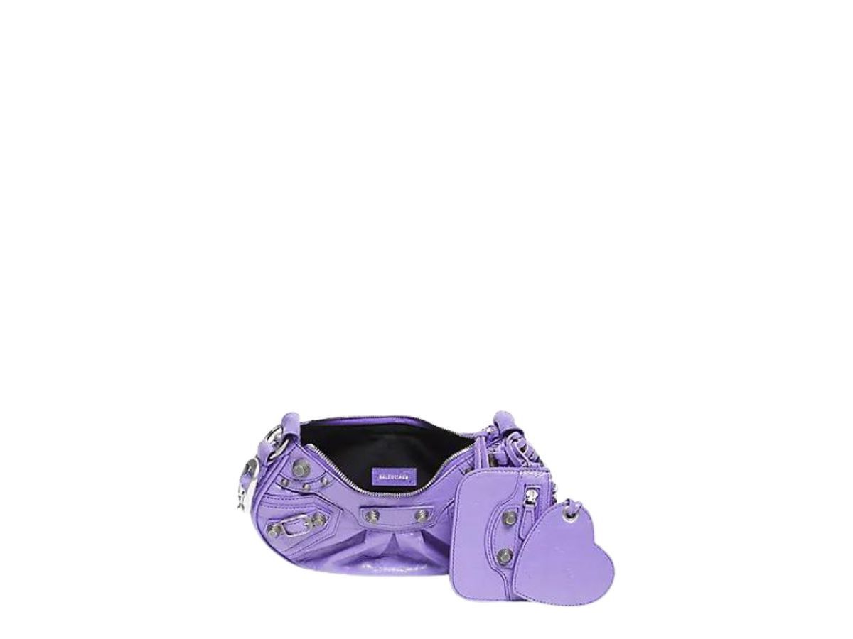 Balenciaga o1tr1nto1025 Size: OS / Le Cagole XS Shoulder Bag in Purple Size ONE SIZE - 3 Thumbnail