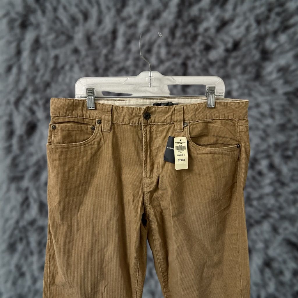 Vintage LL Bean Signature Washed Corduroy Pants Mens 36x30 Tan Slim Straight NWT 5-Pocket Chino Utility Dress Casual Vintage: No Size US 36 / EU 52 - 1 Thumbnail