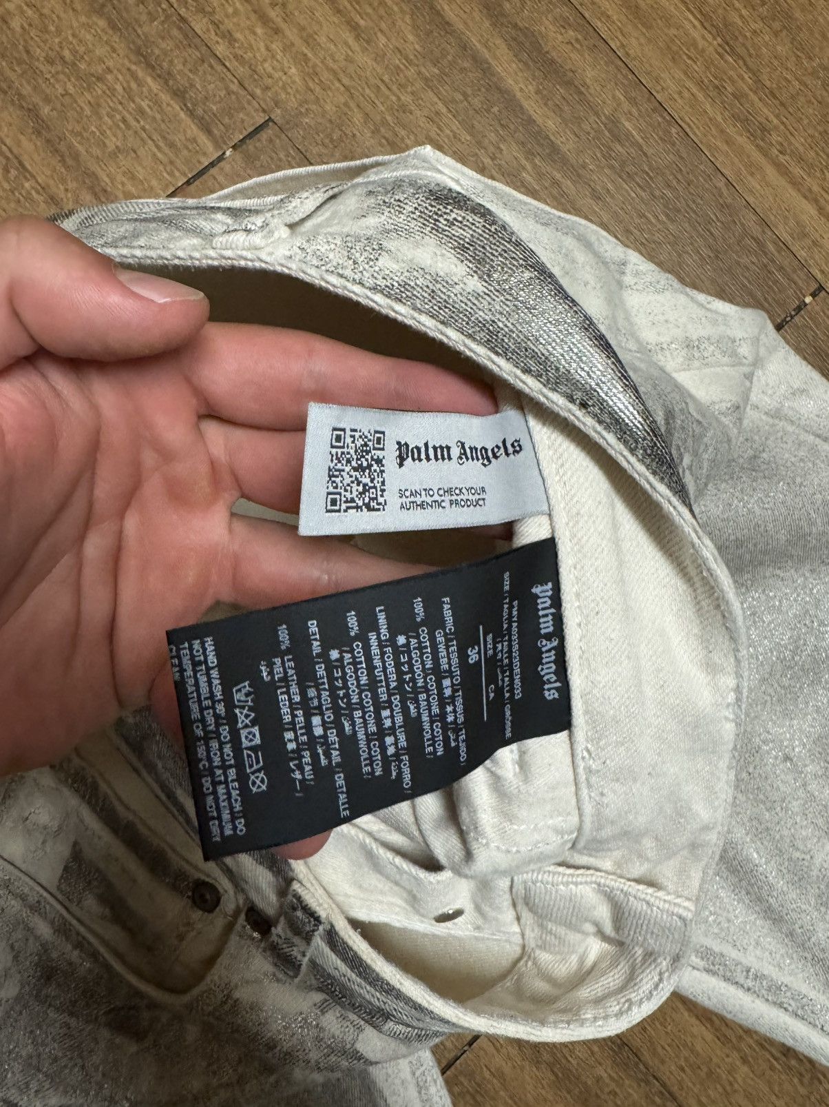 Palm Angels PALM ANGELS METALLIC DENIM Size US 36 / EU 52 - 6 Thumbnail