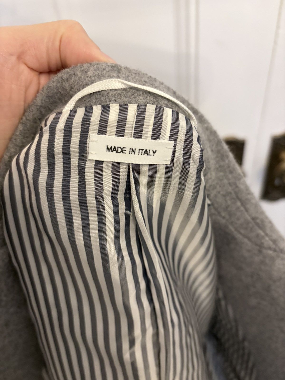 Thom Browne Thom Browne Grey Wool Chesterfield Overcoat Size US XS / EU 42 / 0 - 10 Thumbnail