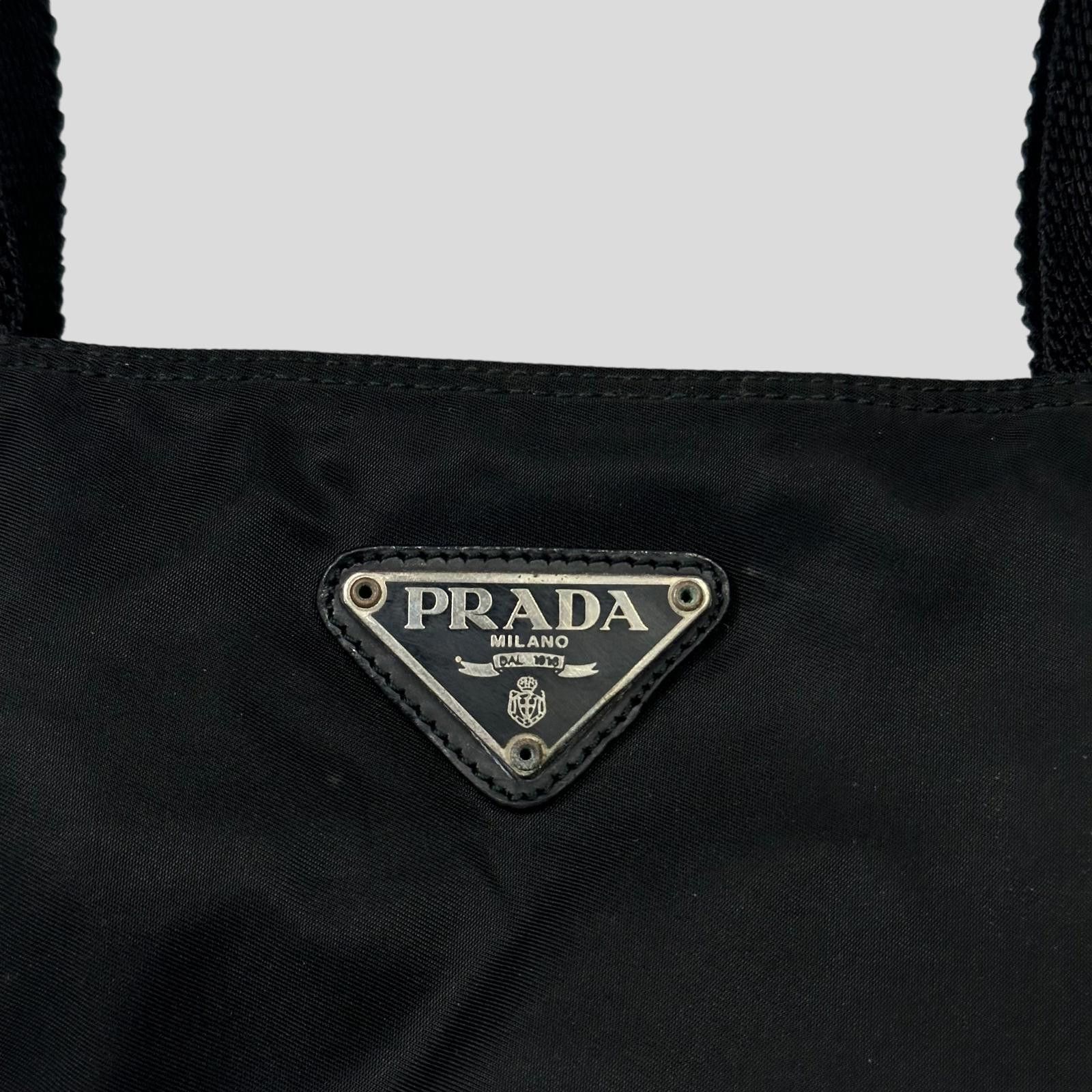 Prada Prada Milano 90’s Black Nylon Tote Bag Size ONE SIZE - 4 Thumbnail
