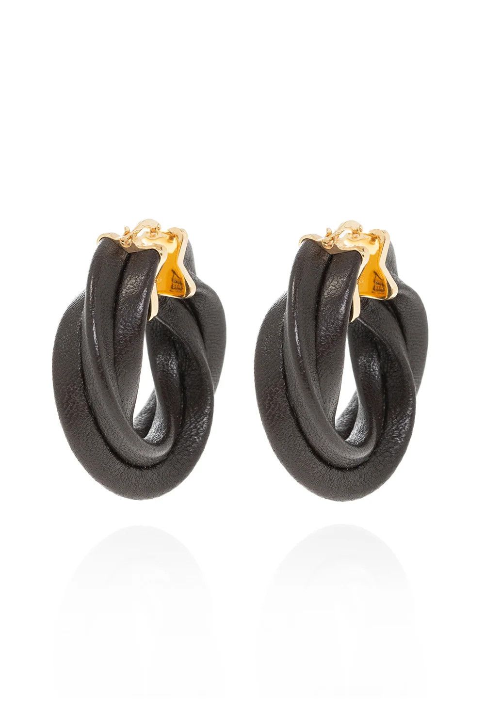 Bottega Veneta o1n1vont0425 Size: OS / Twist Earring in Brown Size ONE SIZE - 1 Thumbnail