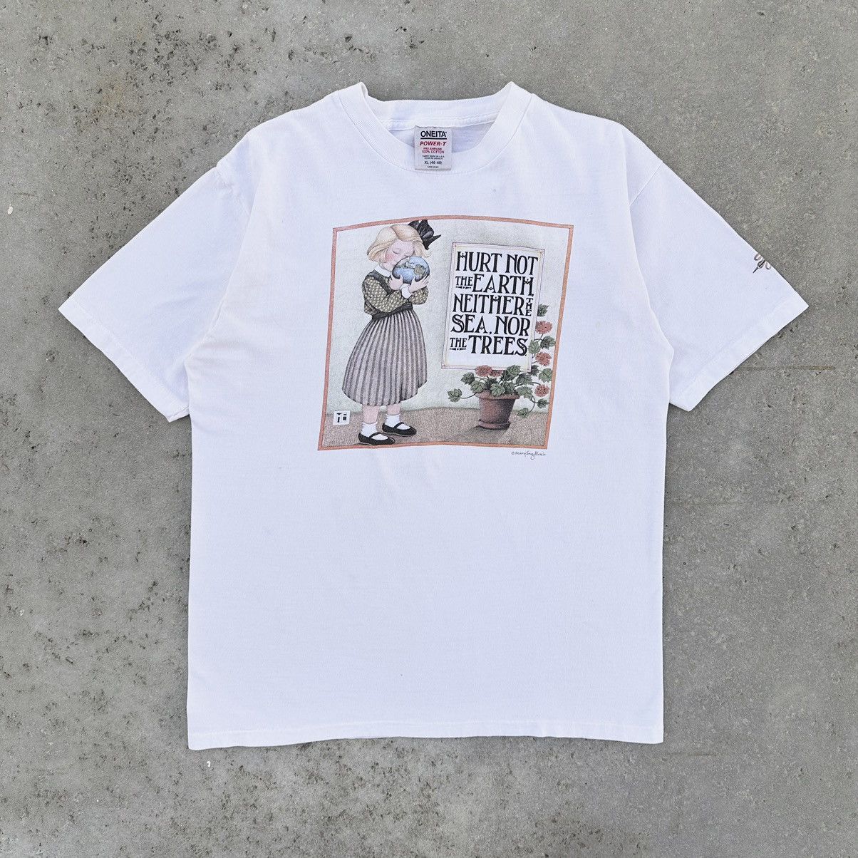 Other VTG 90’s Mary Engelbreit Illustrated Earth Day Graphic Shirt Size US XL / EU 56 / 4 - 1 Thumbnail