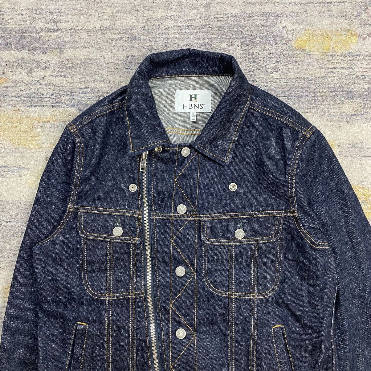 Japanese Brand Hbns bikers denim jacket Size US XL / EU 56 / 4 - 4 Thumbnail