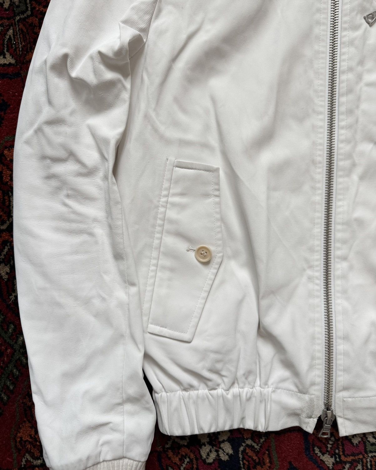 Dries Van Noten Dries van Noten waxed cropped zipper bomber Size US M / EU 48-50 / 2 - 4 Thumbnail