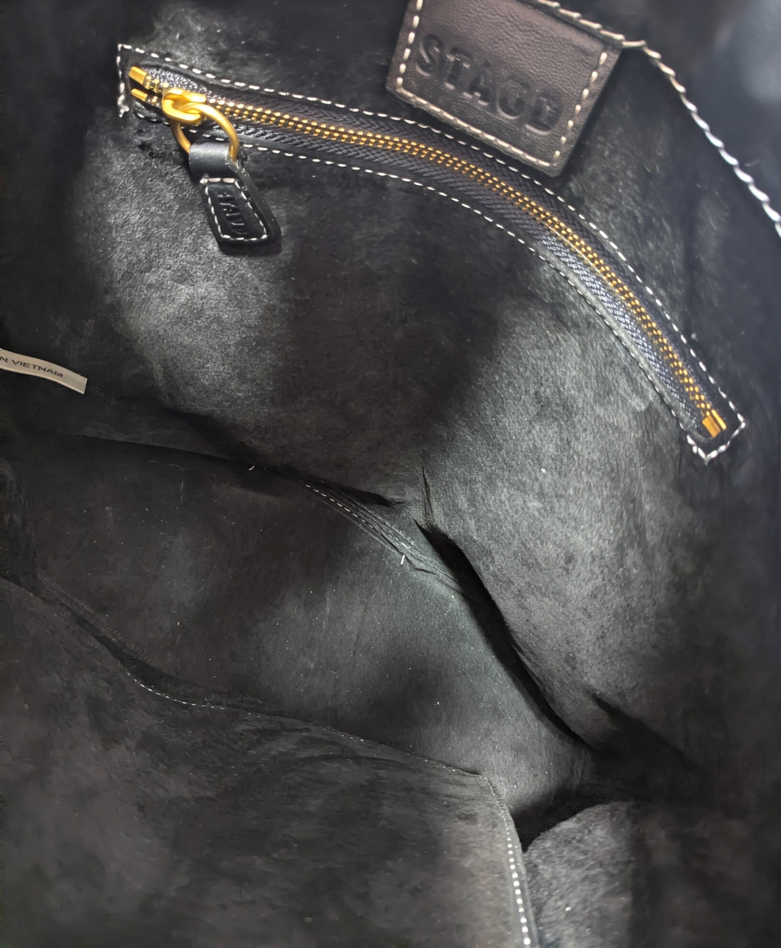 Staud STAUD Cinch Leather Bucket Bag in Black LIKE NEW Size ONE SIZE - 4 Thumbnail